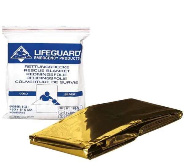 Rettungsdecke Gold / Silber